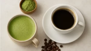 چای ماچا و قهوه